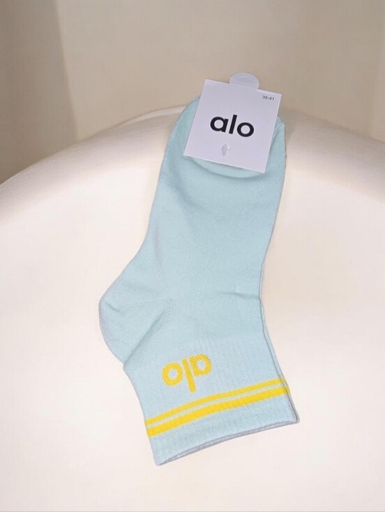 ALO Yoga | Underwear & Socks | 2 Alo Yoga Light Blue Crew Socks With ...